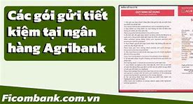 Các Gói Vay Ngân Hàng Agribank 2023 Tháng 7 Pdf